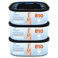 Jumbo Square Refills Disposal Bags Compatible with Diaper Genie Compact & Select Pails (Not Fit Classic),Hold Up to 810 Newborn-Sized Diapers Per Refill(3 Pack)