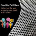 Buy now funbliss Car Seat Protector for Child Car Seat,Auto Seat Cover Mat for Under Carseat with Thickest Padding to Protect Leather & Fabric Upholstery,PVC Leather Reinforced Corners at indiglob india