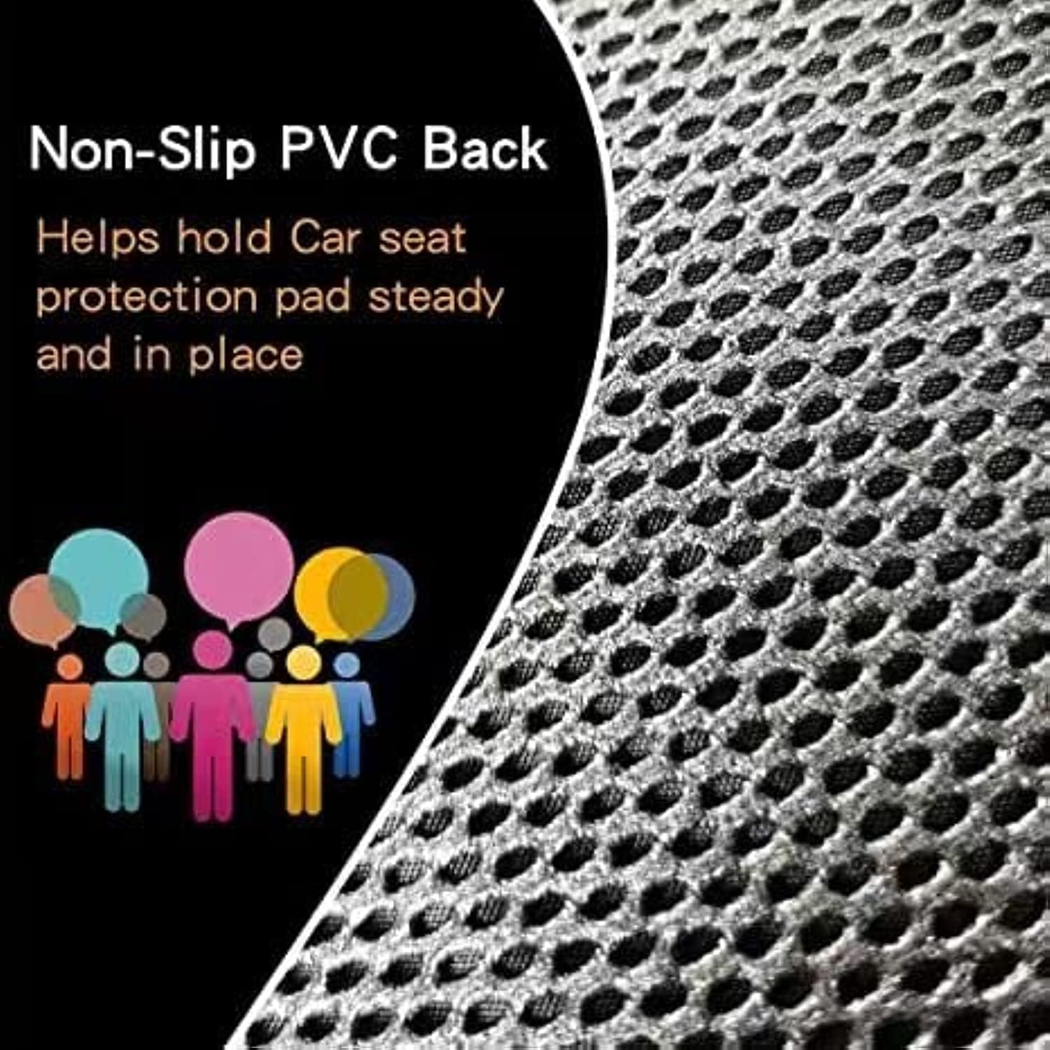 Buy now funbliss Car Seat Protector for Child Car Seat,Auto Seat Cover Mat for Under Carseat with Thickest Padding to Protect Leather & Fabric Upholstery,PVC Leather Reinforced Corners at indiglob india