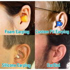 Buy now HiFi Earplugs - Invisible Hearing Protection for Concerts, Music Festivals, Musicians, Motorcycles and other Discreet Comfortable High Fidelity Noise Reduction. With Compact Case and App at indiglob india