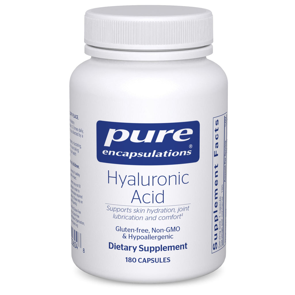 Pure Encapsulations Hyaluronic Acid, 180 Capsules | For Skin Hydration, Joint Lubrication and Joint Health*, Effective Absorption, Gluten-Free, Vegan and Non-GMO