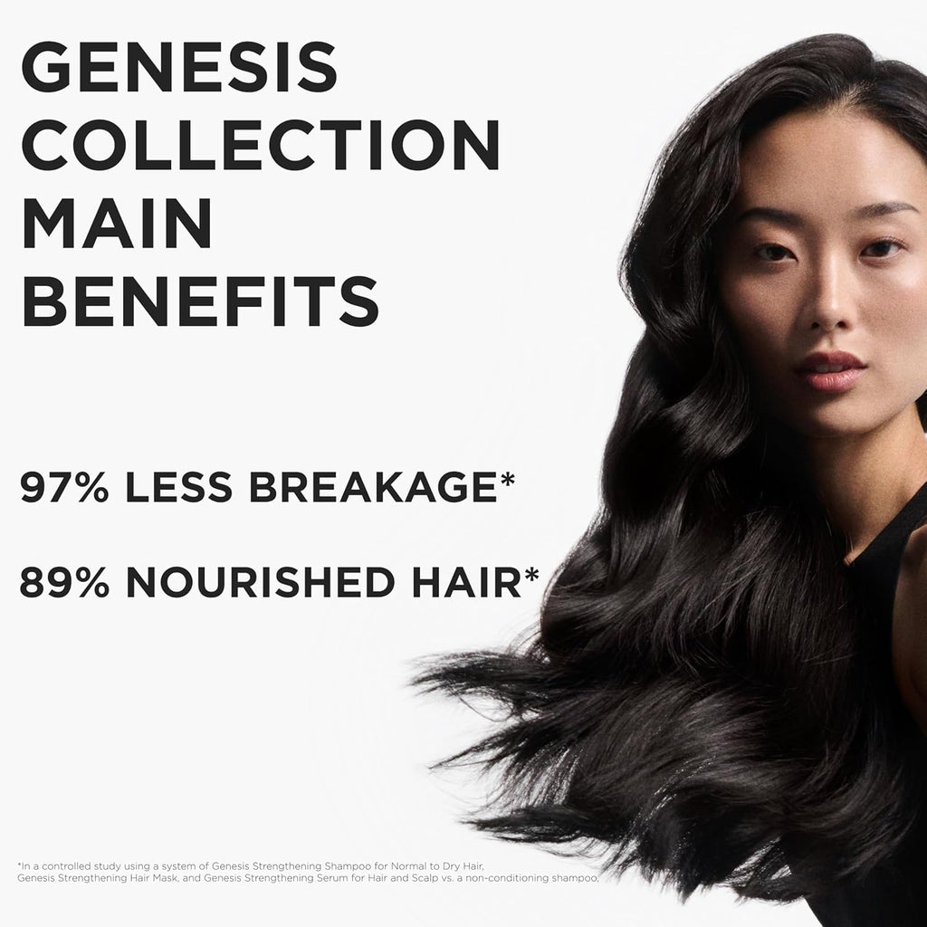 Kerastase Genesis Strengthening Nutri-Fortifiant Shampoo - Gently Cleanses & Clarifies the Scalp, Nourishes and Reduces Breakage, For Weak or Damaged Hair, Detangles & Hydrates, For Normal to Dry Hair