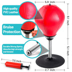 Buy now Desktop Punching Bag, Super Strong Suction Boxing Bag Speed Balls Heavy Duty Stress Relief Boxing Bag, Cool Stuff for Office, White Elephant Gift for Boss or Coworker at indiglob india