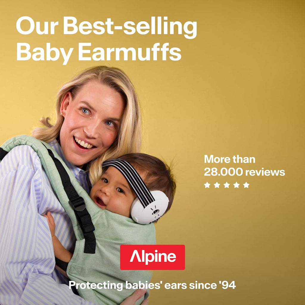 Buy now Alpine Muffy Baby Ear Protection for Babies and Toddlers up to 36 Months - CE & ANSI Certified - Noise Reduction Earmuffs - Comfortable Baby Headphones Against Hearing Damage & Improves Sleep - Yellow at indiglob india