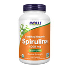 NOW Foods Organic Spirulina 1000mg Tablets - 300 Count - Non-GMO, Super Green Whole Food Supplement - Double Strength