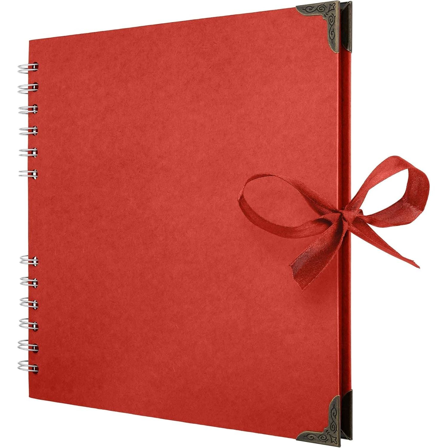 Buy now Bstorify Scrapbook Album 60 Pages (8 x 8 Inch) Brown Thick 200gsm Kraft Paper, Photo Album Scrapbook, Memory Book - Ideal for Your Scrapbooking Albums Art & Craft Projects 8 x 8 Inch Red at indiglob india
