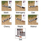SYCOOVEN Furniture Wood Repair Marker, Scratch Fix Pen for Floors, Tables - Simple Paint Touch Up for Stains, Carpenters (Black)