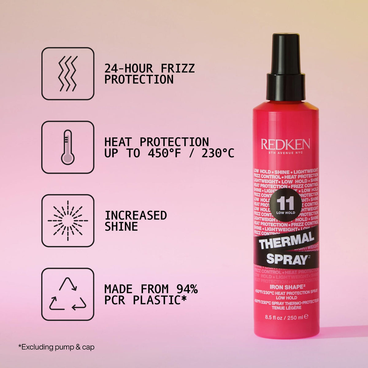 Redken Thermal Spray 11 Low Hold – For All Hair Types