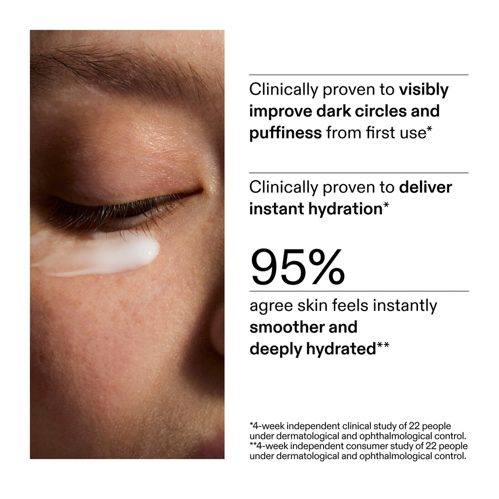 The INKEY List Caffeine Eye Cream, Reduce Eye Puffiness and Dark Circle, Blur Fine Lines, 0.5 fl oz | Lightweight Under-Eye Cream with Caffeine and Matrixyl 3000 to Help Reduce Puffiness, Dark Circles and Fine Lines