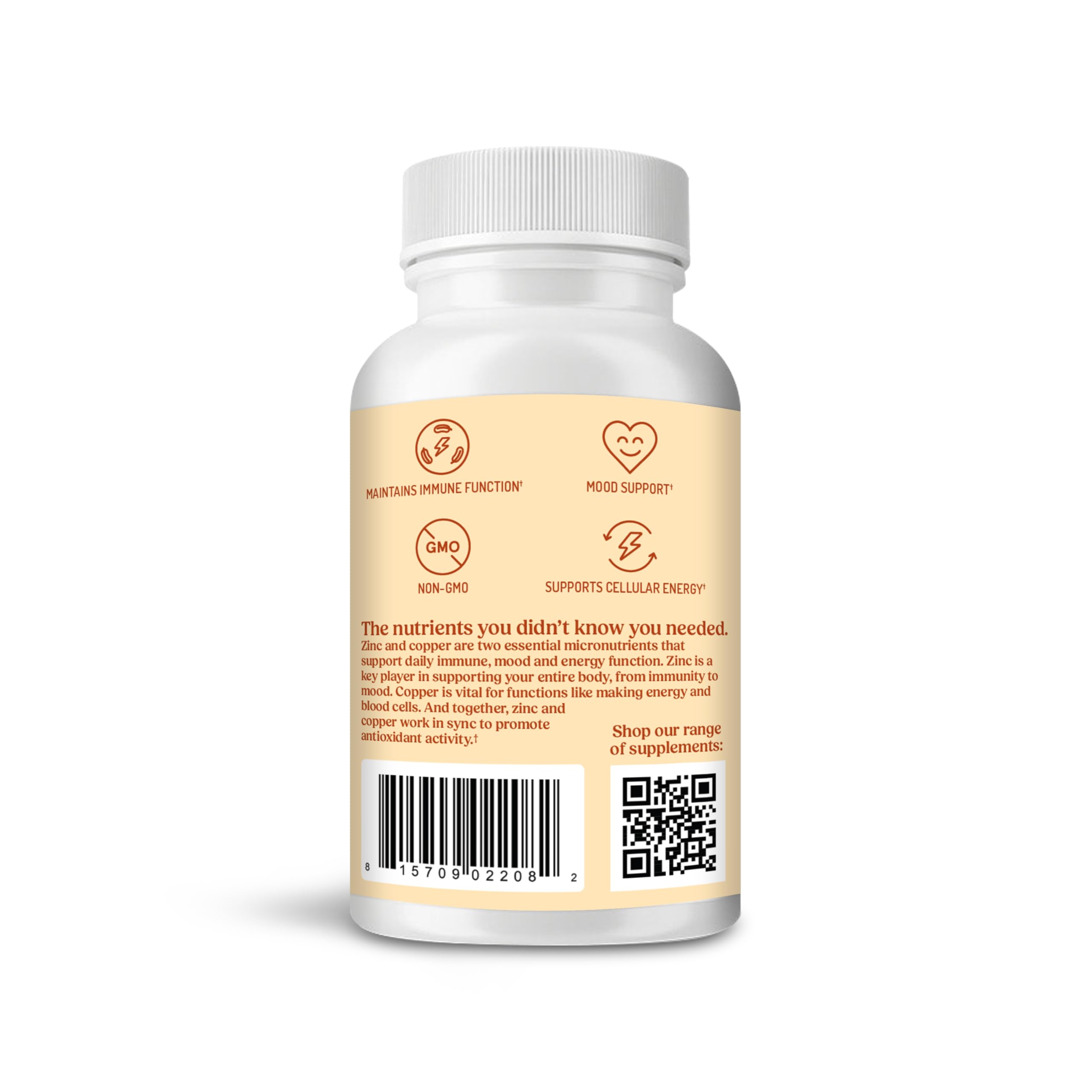 Bulletproof Zinc with Copper Capsules, 60 Count, Minerals and Antioxidant Supplement for Immunity and Mood | Minerals and Antioxidant Supplement for Immunity and Mood