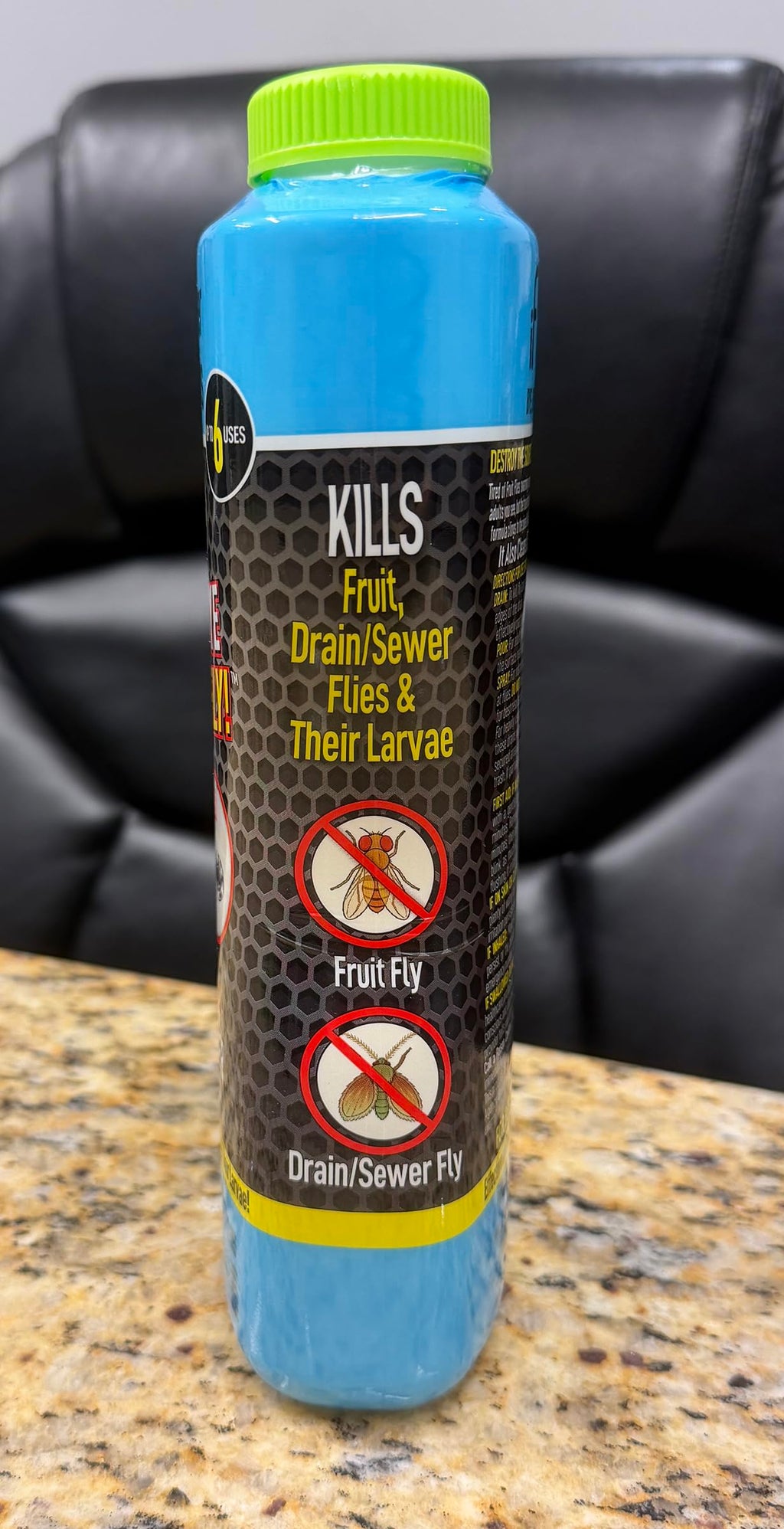 iFLO Bye Bye Fruit Fly Drain Cleaner & Eliminator, Mint Scent (1 Pack 32oz)