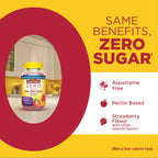 Nature Made Zero Sugar Hair Skin Nails Gummies, 120 Sugar Free Gummies | Biotin 2500 mcg per Serving, Support Healthy Hair, Skin and Nails, Strawberry Flavor, 60 Day Supply