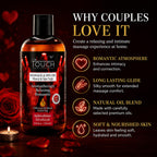 Aphrodisiac Massage Oil for Couples - Massage Oils for Date Night - Massage Oil for Massage Therapy - Aromatherapy Oil for Intimate Moments -Aphrodisiac Massage Oils - Muscle Relaxer Oils 8.45 Fl Oz.