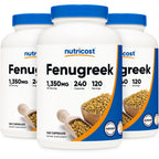 Nutricost Fenugreek Seed 1350mg, 240 Capsules, Gluten Free, GMO-Free | 675mg Per Capsule
