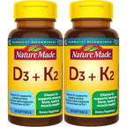 Nature Made Vitamin D3 K2 Supplement, 30 Softgels | Vitamin D 5000 IU (125 mcg) for Immune, Bone, Teeth and Muscle Health Support, 30 Day Supply