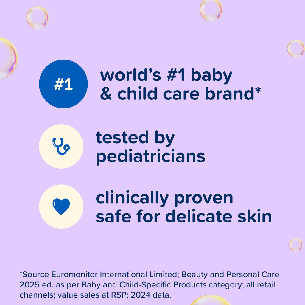 Johnson's Baby Calming Shampoo with Soothing NaturalCalm Aromas, Gentle, Hair Wash, Baby Essentials, Hypoallergenic, No Added Parabens and Sulfates, Baby Essentials, 20.3 fl. Oz