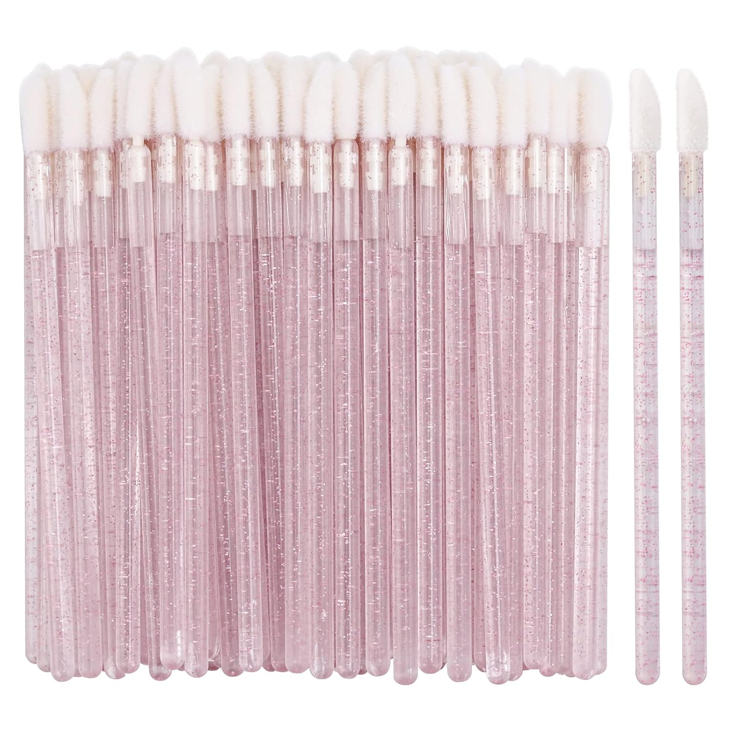 Buy now 100 Disposable Lip Brushes, Lipstick Applicator, Lip Gloss Wands Pink Tbestmax Default at indiglob india