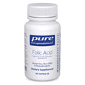Pure Encapsulations Folic Acid, 60 Capsules | Hypoallergenic Dietary Supplement, Protein Utilization, Fetal Neural Health*, Cellular Health*