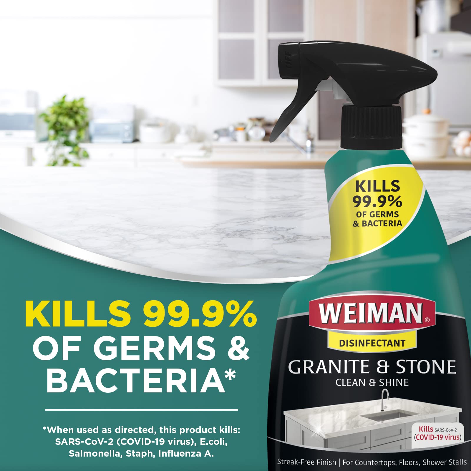 Buy now Weiman Disinfectant Granite Daily Clean & Shine, 24 Fl Oz (Pack of 1) at indiglob india