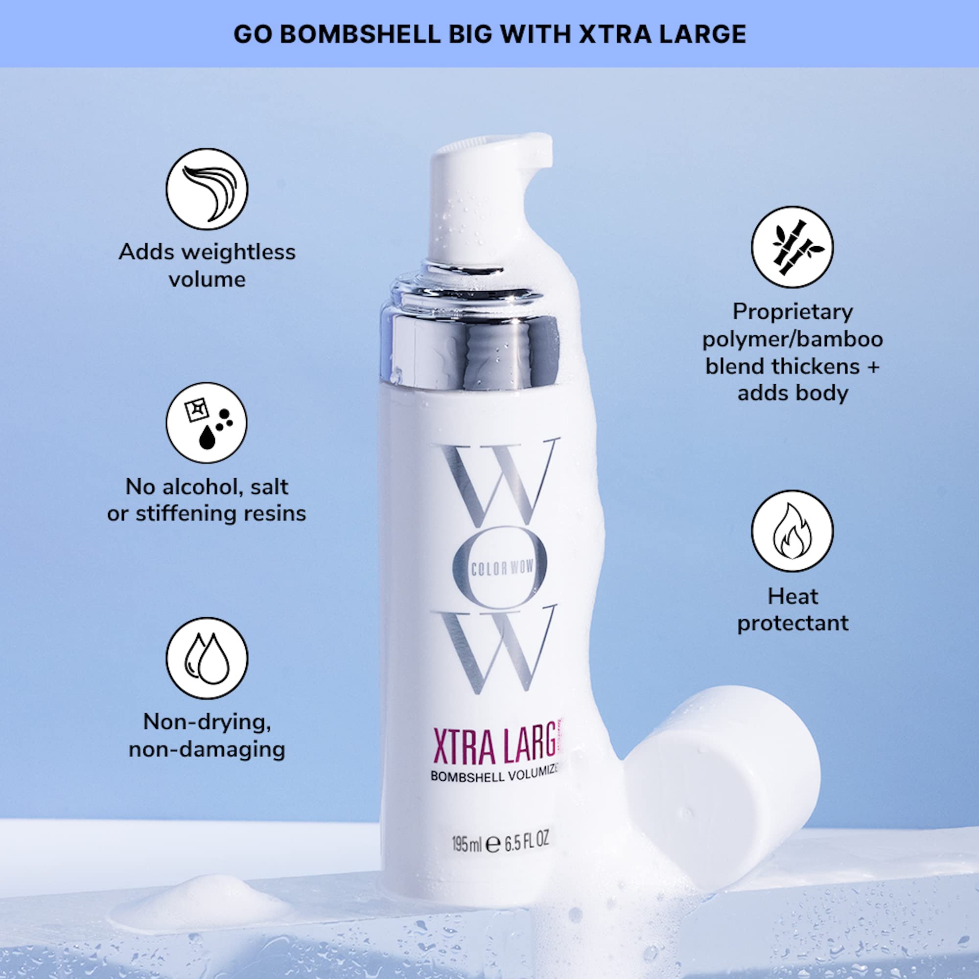Buy now COLOR WOW Xtra Large Bombshell Volumizer â€“ New Alcohol-Free Technology for Lasting Volume and Thickness at indiglob india