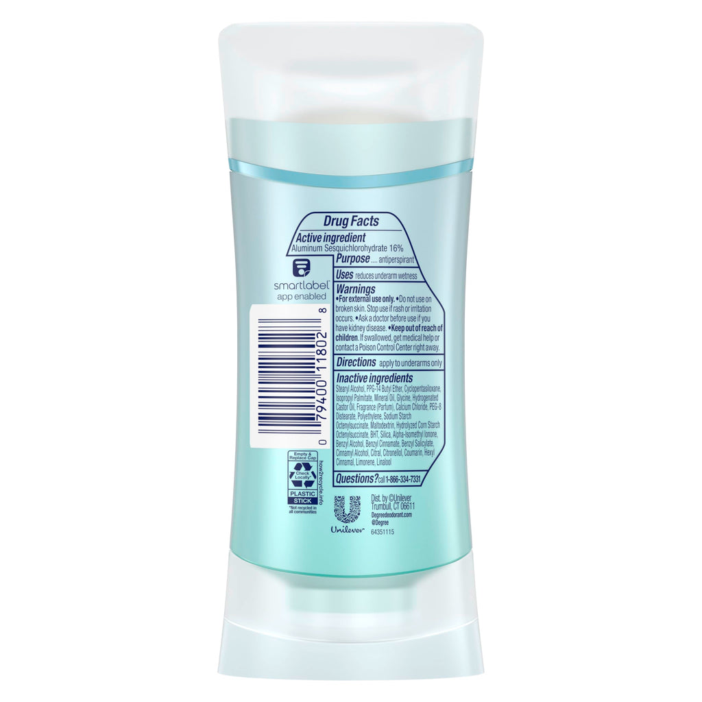 Degree Advanced Antiperspirant Deodorant 4 count 72-Hour Sweat & Odor Protection Shower Clean Antiperspirant for Women with MotionSense Technology 2.6 oz | For active days, Helps stay fresh & confident, With MotionSense, Shower Clean scent