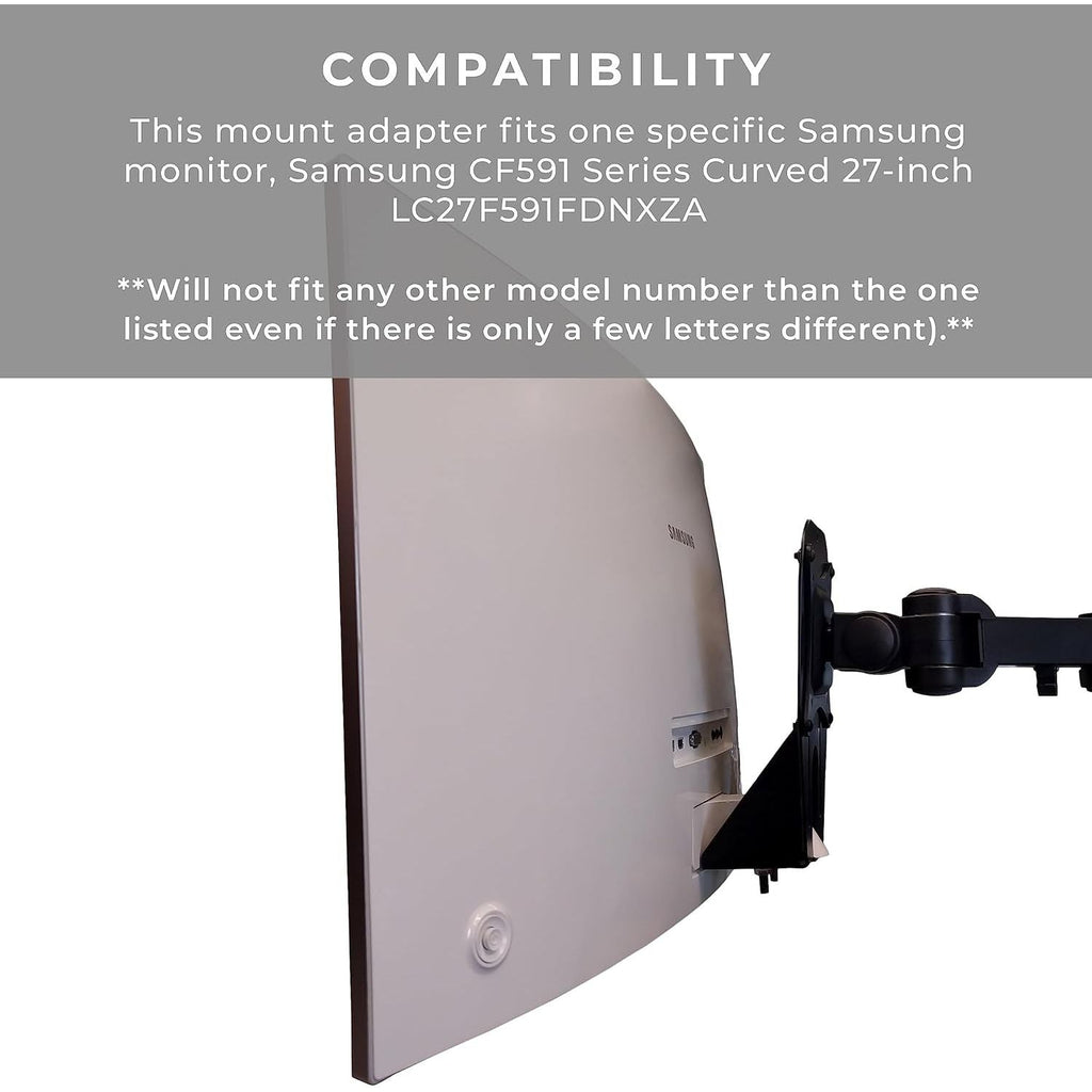 Buy now HumanCentric VESA Mount Adapter Bracket Compatible with Samsung CF591 Series Curved 27-inch LC27F591FDNXZA at indiglob india