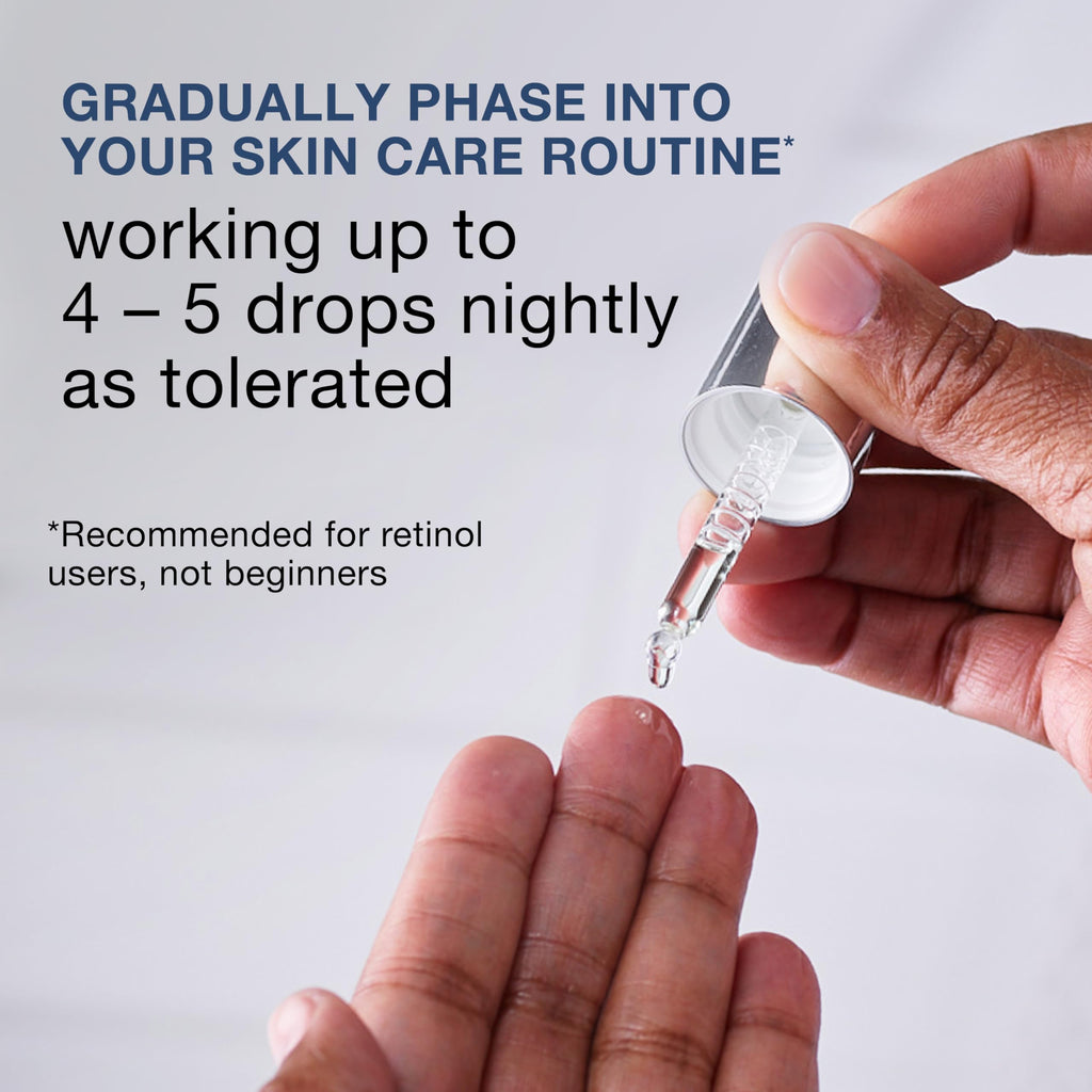 Buy now Neutrogena Rapid Wrinkle Repair Retinol Pro+ Power Facial Serum, Gentle Anti-Aging Face Serum with Pure Retinol & Nourishing Emollients, Non-Comedogenic, Paraben-Free, 1 fl. oz at indiglob india