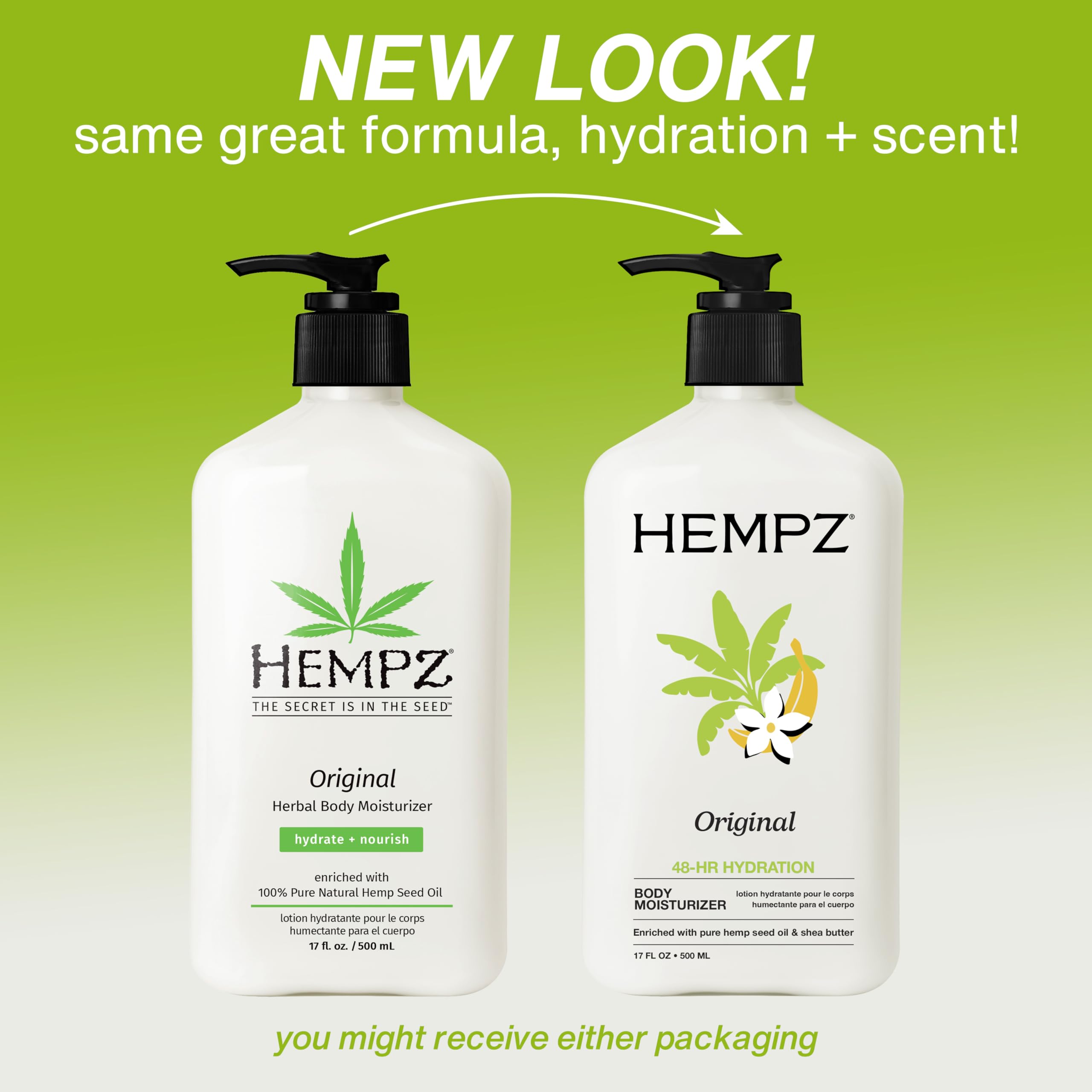 Buy now Hempz Original, Natural Hemp Seed Oil Body Moisturizer with Shea Butter and Ginseng, Original Scent, Floral Banana, 17 Fl.Oz ( Packaging may vary ) at indiglob india