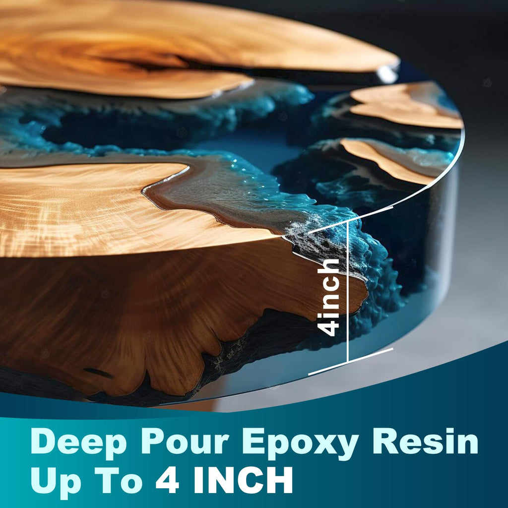1.5 Gallon Deep Pour Epoxy Resin for 2-4 inch Pour