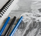 GIFTEXPRESS Pack of 12 Letter Size Sketch Book Bound Spiral Premium Sketch Pads Set, Pencil Sketch Book 30 Sheets Each, 8.5" X 11" Side Wire Bound, White Blank Paper Sheets for Pencil, Ink, Pastel