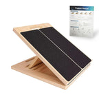 Wooden Slant Board, 5-Angle Adjustable Calf Stretcher, 16.5x12 in, 350 lb