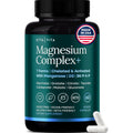 High Absorption Magnesium Glycinate Complex 500mg, 7-in-1 with Vegan D3 | Oxide-free and filler-free, 7 bioavailable forms including glycinate, citrate & malate for sleep, cramps & stress, vegan, USA