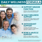 VITBOOST Elderberry Immune Support Supplement 8 in 1 with Vitamin D 5000 IU | Formula with Echinacea, Vitamin C & Zinc, Turmeric, Ginger, Ashwagandha - 60 Capsules
