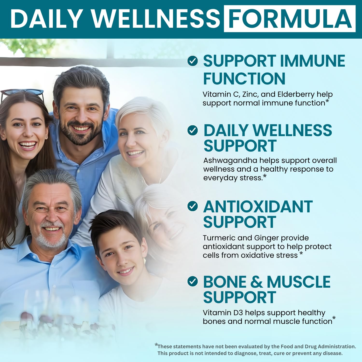 VITBOOST Elderberry Immune Support Supplement 8 in 1 with Vitamin D 5000 IU | Formula with Echinacea, Vitamin C & Zinc, Turmeric, Ginger, Ashwagandha - 60 Capsules