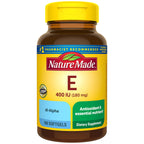 Nature Made Vitamin E 180 mg (400 IU) dl-Alpha, 300 Softgels | Dietary Supplement for Antioxidant and Skin Support, Vitamin E Supports a Healthy Immune System, 300 Day Supply