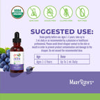 MaryRuth's Organic Toddler Liquid Iron Supplement, Sugar Free, Vegan, 2 oz | Ferrochel, Sugar Free, Vegan, Non-GMO, Gluten Free