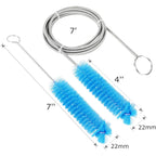 Buy now CPAP Tube Cleaning Brush-7 Feet Flexible + 7 Inches Handy Stainless Steel Wire Bristle Brush- Fits for Standard 22mm Diameter Tubing at indiglob india