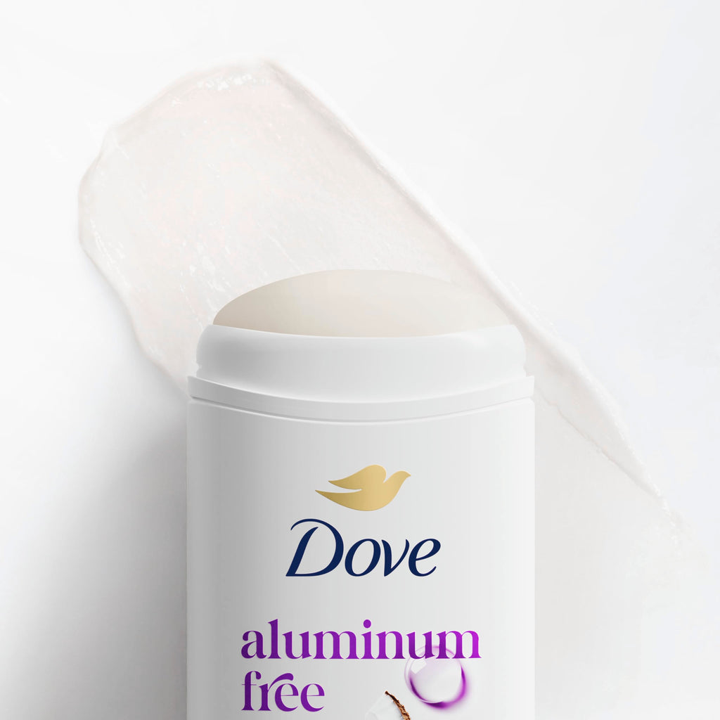 Dove Deodorant Stick Coconut & Pink Jasmine Aluminum Free 2.4 Oz | 72H Odor Protection