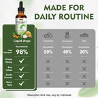Herbs 8-in-1 Soursop Graviola Bitters Liquid Drops, 1 fl oz | Soursop Leaf Extract Drops, Sea Moss, Ashwagandha & Turmeric, Immune, Liver, Antioxidant & Sleep Support, Alcohol-Free