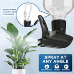 Veco 15oz Graduated Spray Bottles, 4-Pack — 360° Any-Angle Spraying for Easy Dilution, Leak-Resistant spray bottles for Cleaning, Plants, Hair & Pet Use + Foldable Funnel