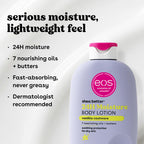 eos Shea Better Body Lotion Vanilla Cashmere, 24-Hour Moisture Skin Care, Lightweight & Non-Greasy, Natural Shea, Vegan, Vanilla Body Lotion, 16 fl oz