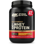 Buy now Optimum Nutrition Gold Standard 100% Whey Protein Powder, Banana Cream, 5 Pound (Packaging May Vary) at indiglob india