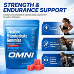 Creatine Gummies for Women, 1g Per Gummy, Low Sugar Watermelon Creatine Monohydrate Gummies, Performance, Workout Support