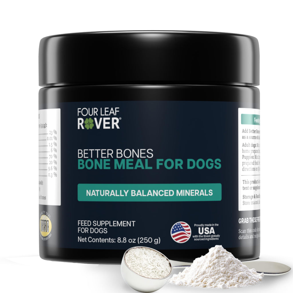Four Leaf Rover Better Bones Bone Meal for Dogs, Dog Calcium Supplement