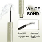VEYESBEAUTY Lash Bond and Seal Waterproof 2 in 1 Cluster Lash Glue White | Eyelash Extensions Long Lasting Strong Hold Individual Eyelash Glue for Self-Application at Home