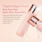 medicube Triple Collagen Toner for Deep Hydration & Plump Skin | Hydrolyzed, Atelo, & Soluble Collagen - Fast-Absorbing Formula for All-Day Suppleness, Korean Skincare, 4.73 fl.oz.