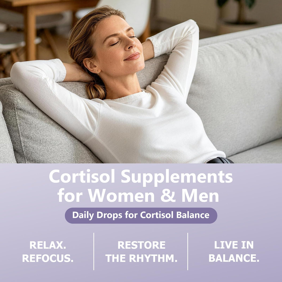 Cortisol Mix Liquid Drops 10-in-1 Cortisol Supplement for Women & Men