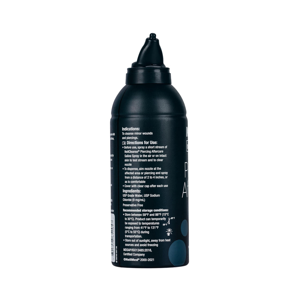 NeilMed NeilCleanse Piercing Aftercare, Fine Mist, 6.3 Fluid Ounce