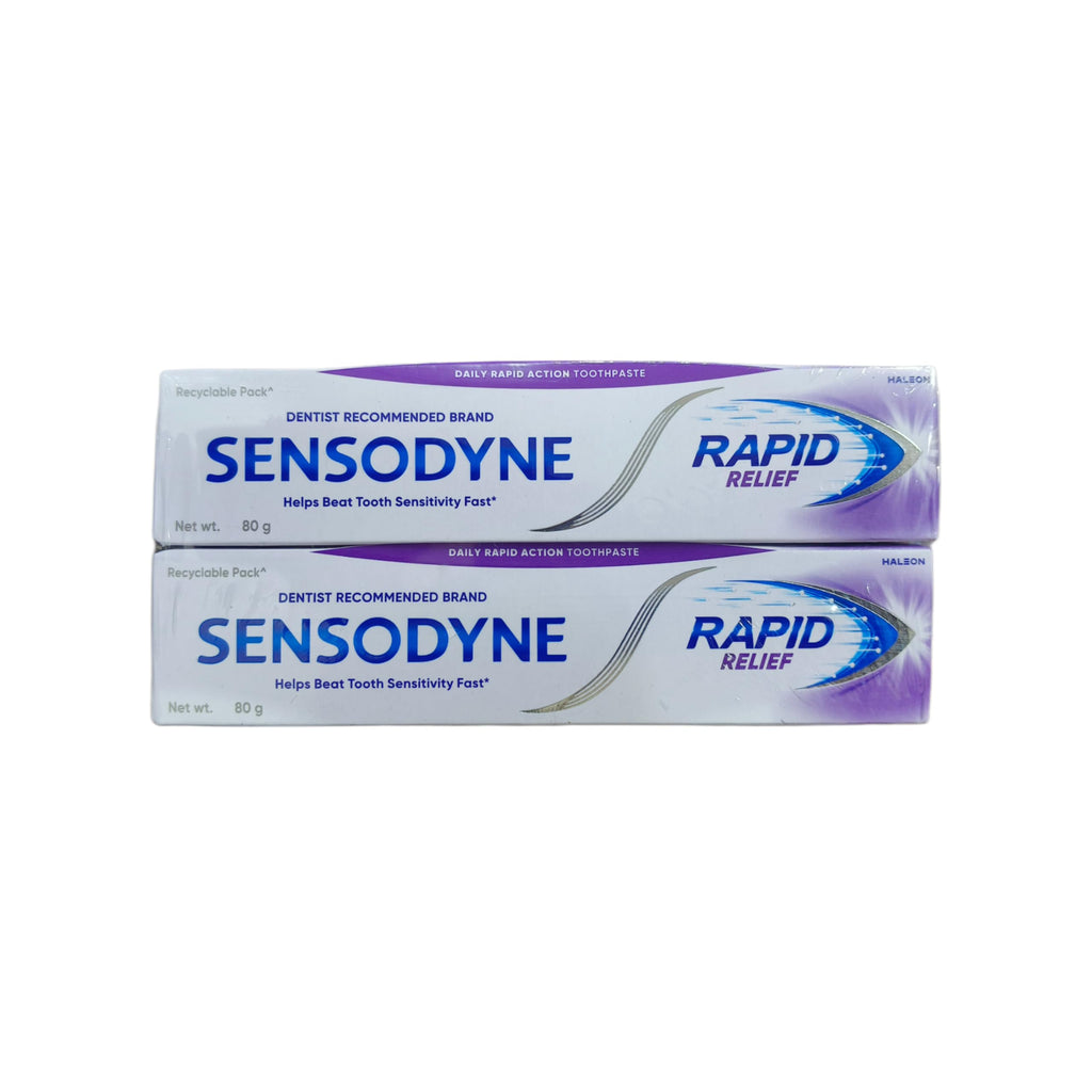 Sensodyne Sensitive Toothpaste Rapid Relief - 80 gm Pack of 2