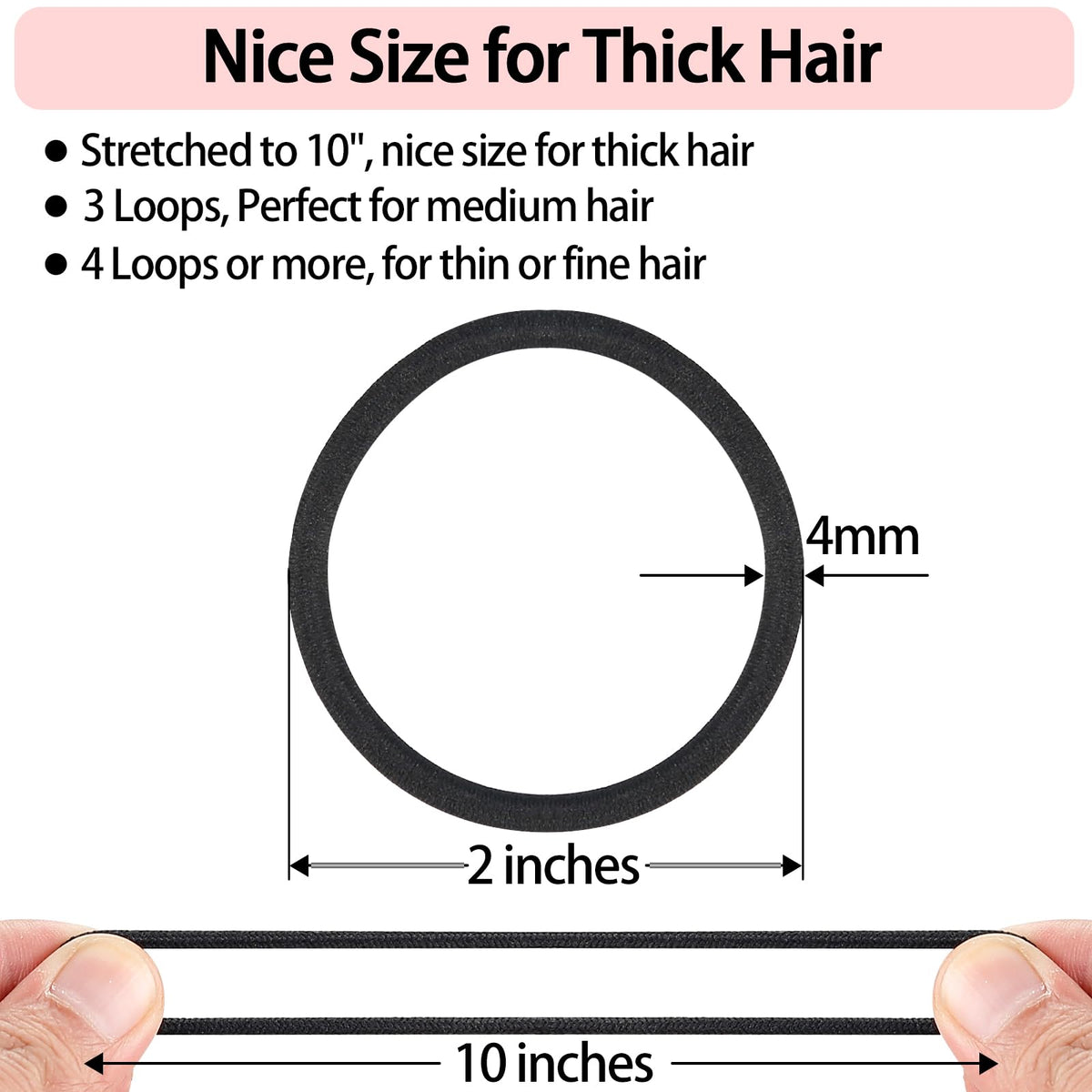 ADRIONE Colorful Hair Ties for Women, Girls & Kids 288 Bulk Pack, 4MM Ponytail Holders Hair Elastic Bands for Thick, Medium, Thin, Fine, Short Hair Rubber Bands No Damage Non Slip (40 Assorted Colors)